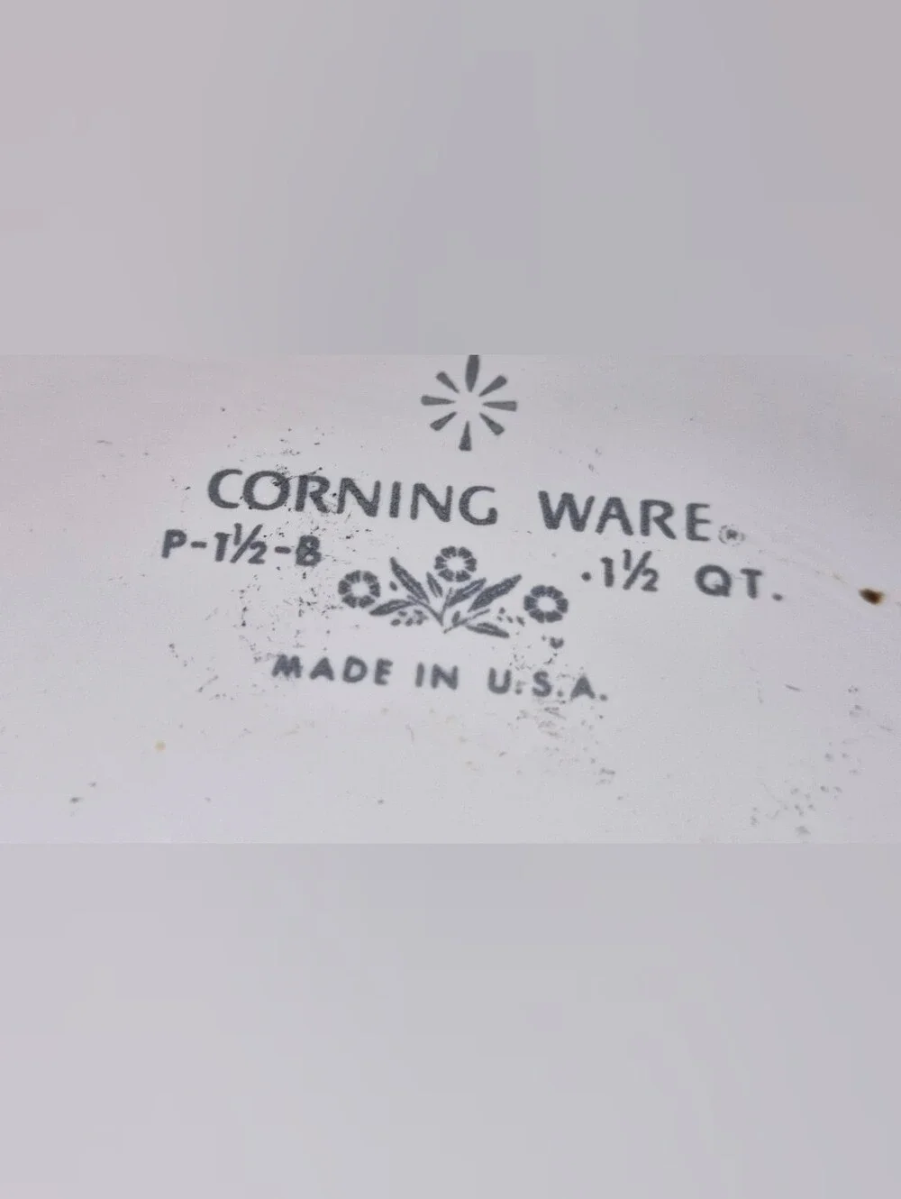 Vintage Corning Ware Blue Cornflower 2.5 Qt Casserole Dish P-2 1/2-B Pyrex Lid